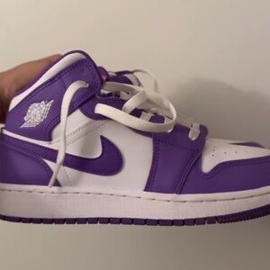 Purple and White Sneakers